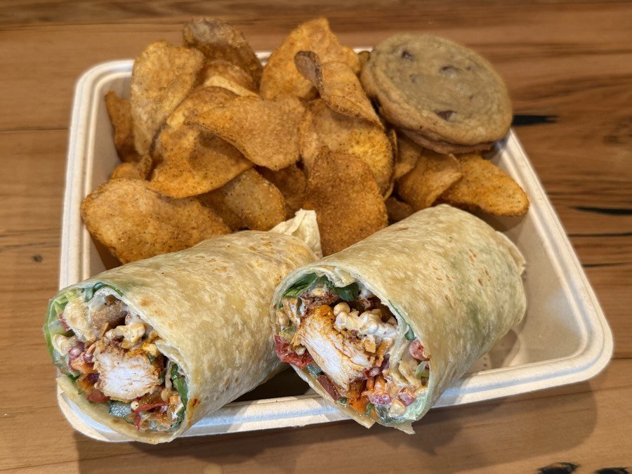 Spring Chicken wrap boxed for catering